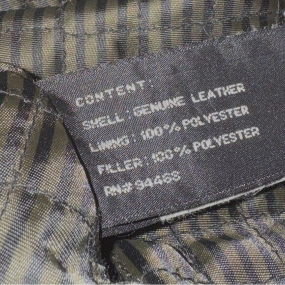 Claiborne Outerwear Men’s M Leather Lambskin RN 94468 W/polyester Lining Work - Picture 10 of 13